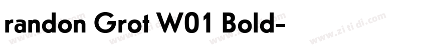 randon Grot W01 Bold字体转换